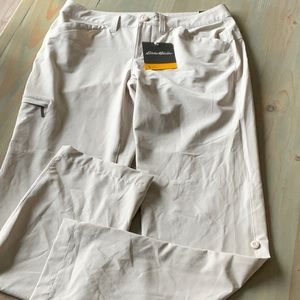 Eddie Bauer Roll up - Button Pants. NWT